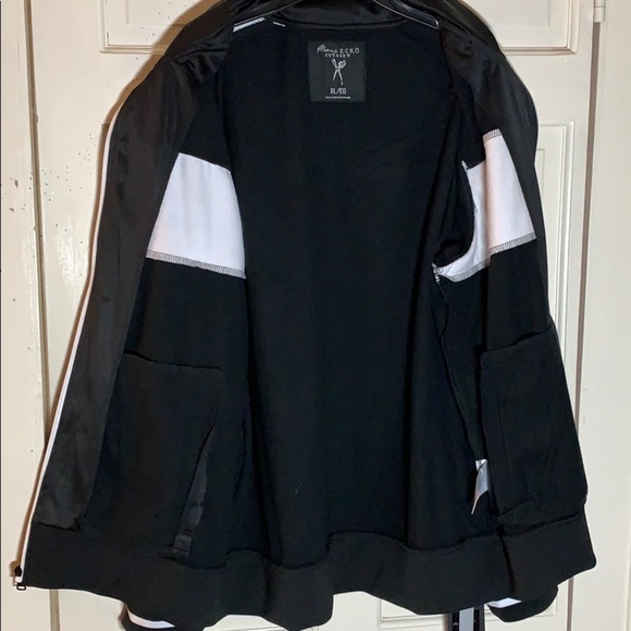 Marc Ecko XL black n white collared jacket NWT - Picture 4 of 8